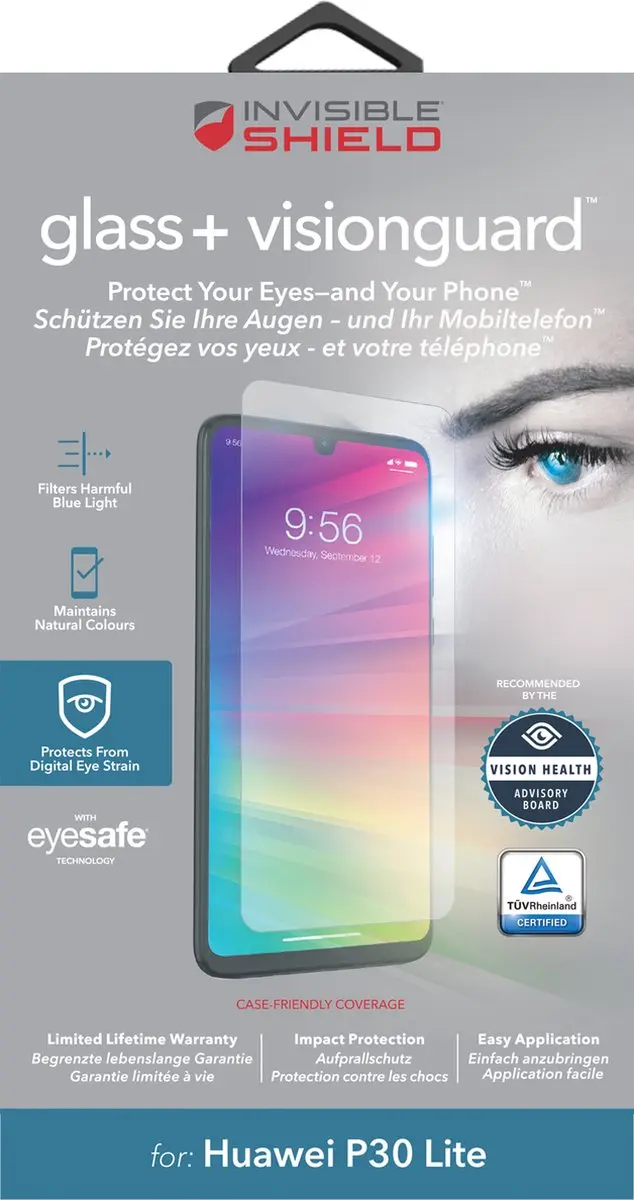ZAGG InvisibleShield Glass+ VisionGuard Huawei P30 Lite