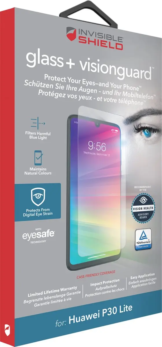 ZAGG InvisibleShield Glass+ VisionGuard Huawei P30 Lite