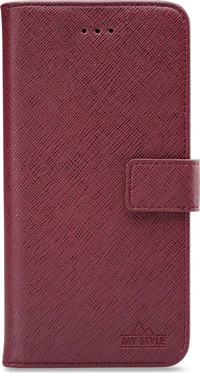 My Style MSFWLT1053 Telefoonhoesje Samsung Galaxy J6 - 3 Pasjes Bordeaux
