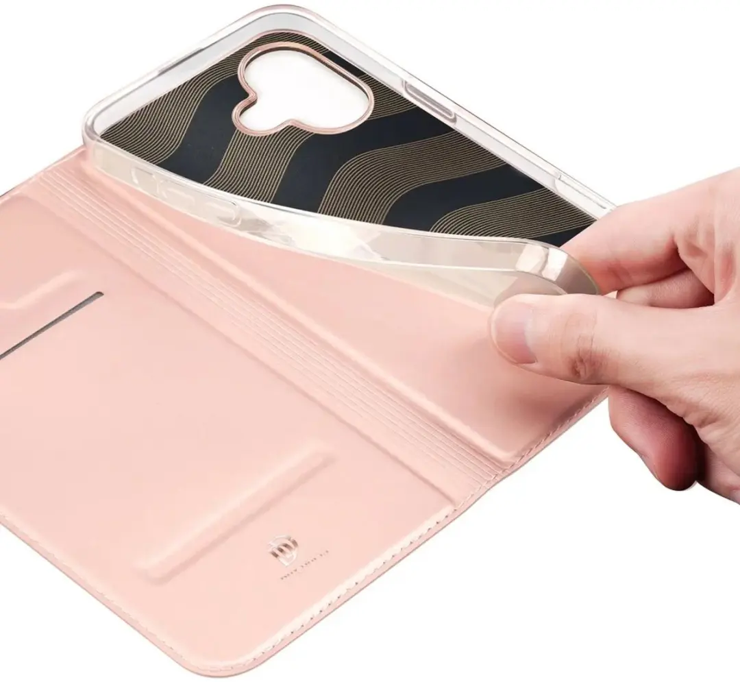 Dux Ducis iPhone 16 Hoesje Rosé Goud