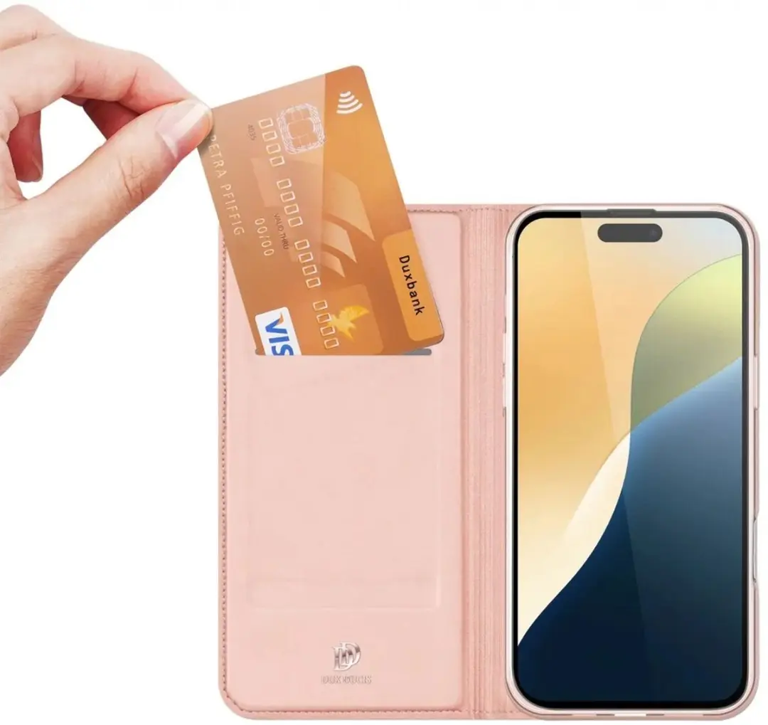 Dux Ducis iPhone 16 Hoesje Rosé Goud - afbeelding 6 van 6