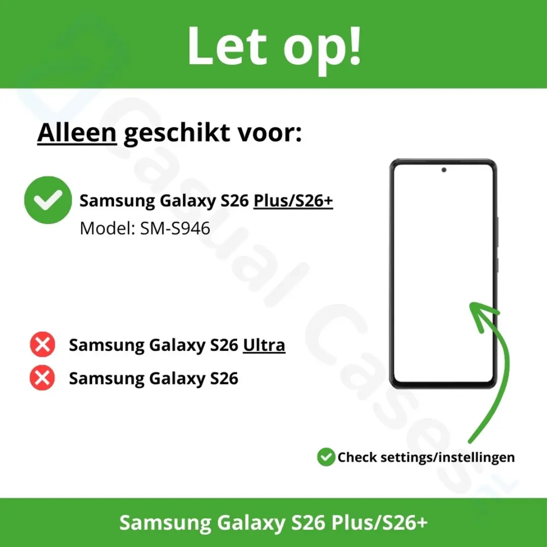 Northjo A++ Screenprotector Samsung Galaxy S26 Plus - 9H Glas
