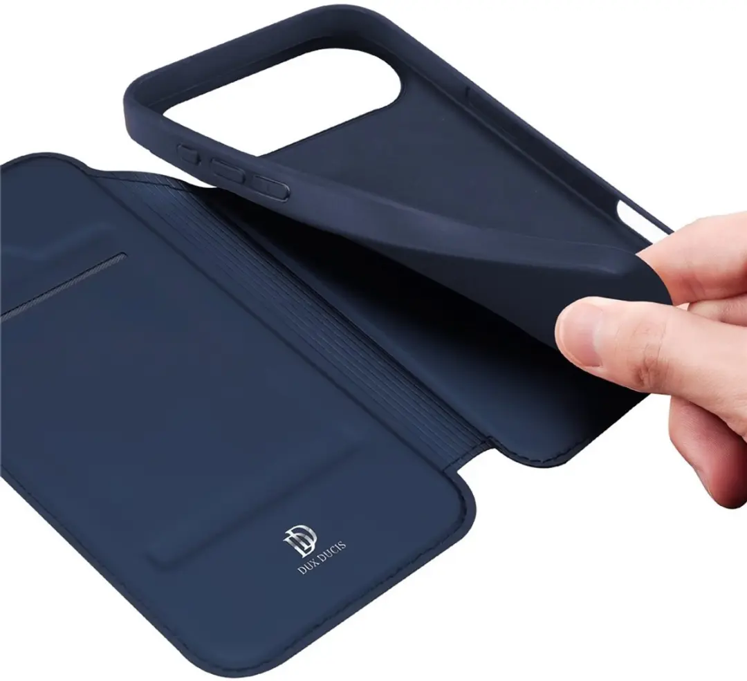 Dux Ducis iPhone 17 Air Hoesje Blauw - Slim Bookcase