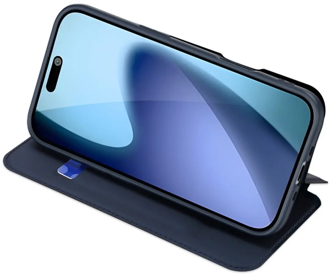 Dux Ducis iPhone 17 Air Hoesje Blauw - Slim Bookcase
