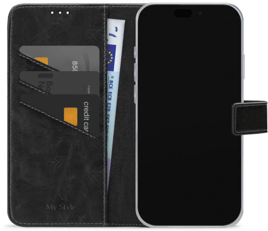 My Style Flex Wallet iPhone 17 Pro Max - Zwart - MSFWLTI17PMB