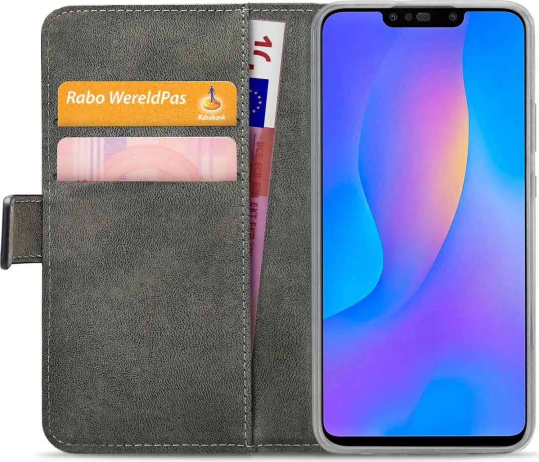 Mobilize Elite Gelly Bookcase MOB-EGWBCB-PSMARTP19 Huawei P Smart Plus (2019) Hoesje - Zwart