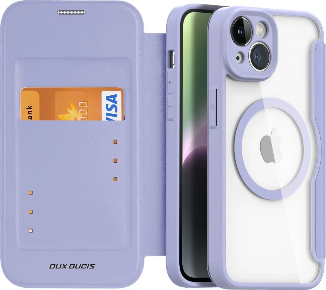 Dux Ducis iPhone 14 Hoesje MagSafe - Paars