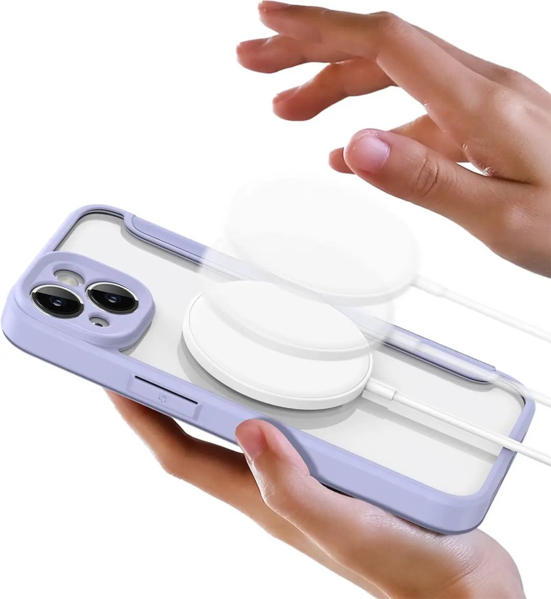 Dux Ducis iPhone 14 Hoesje MagSafe - Paars