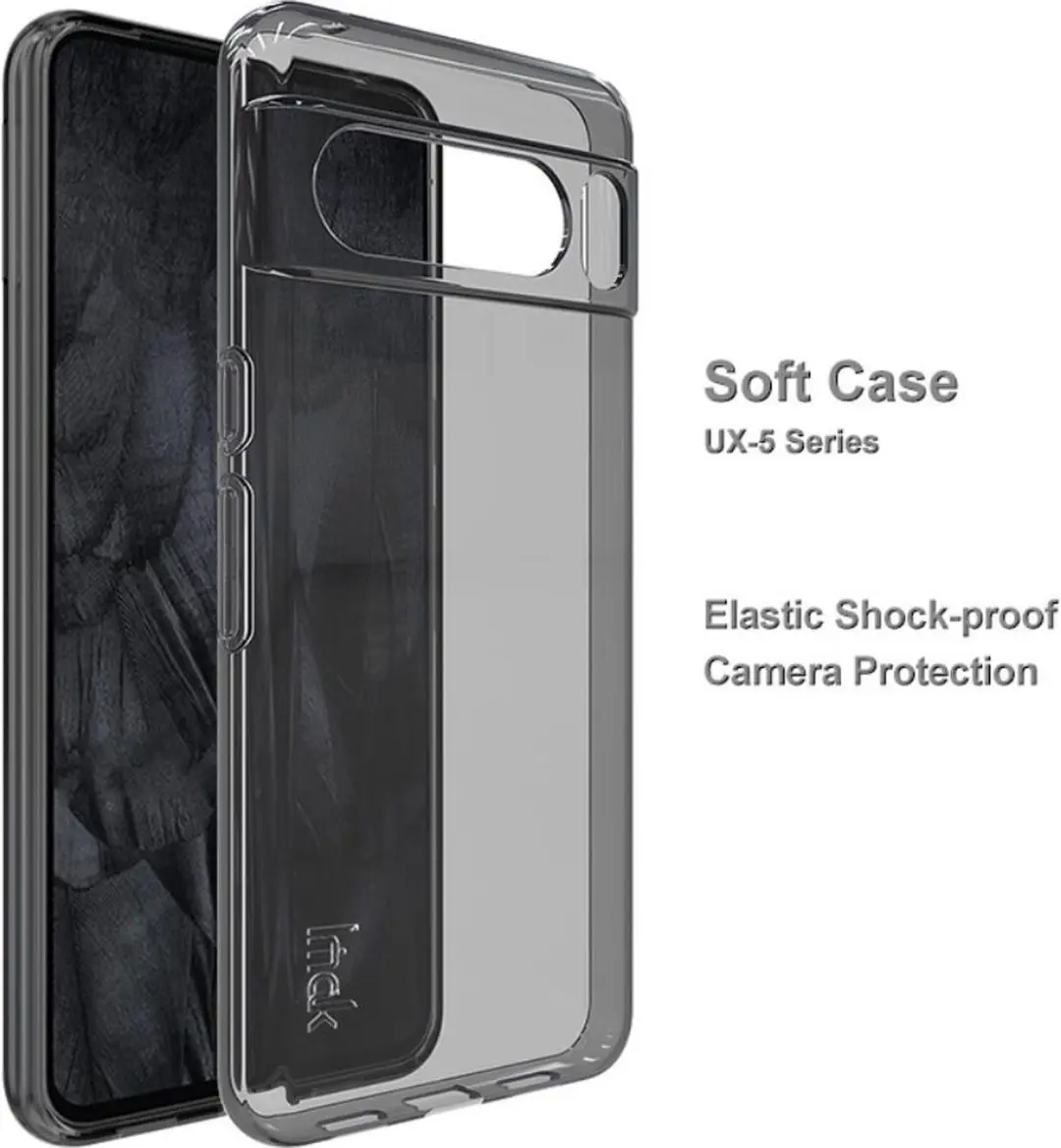 Imak UX-5 Series Hoesje Google Pixel 8 Pro - Transparant Zwart
