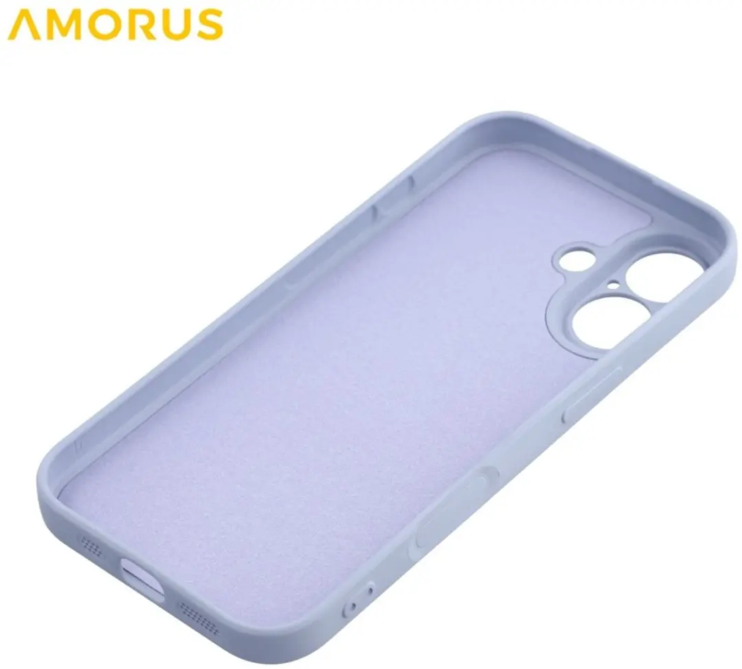 Amorus iPhone 17 Hoesje Lavendel Grijs