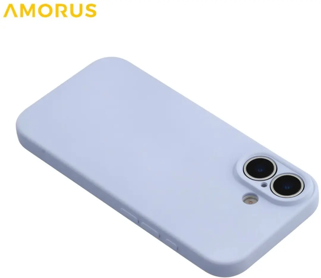 Amorus iPhone 17 Hoesje Lavendel Grijs