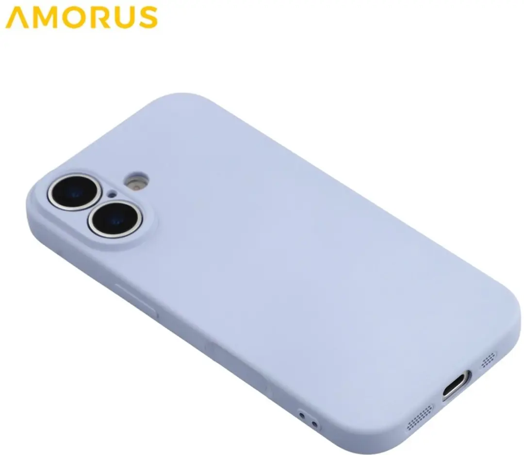Amorus iPhone 17 Hoesje Lavendel Grijs