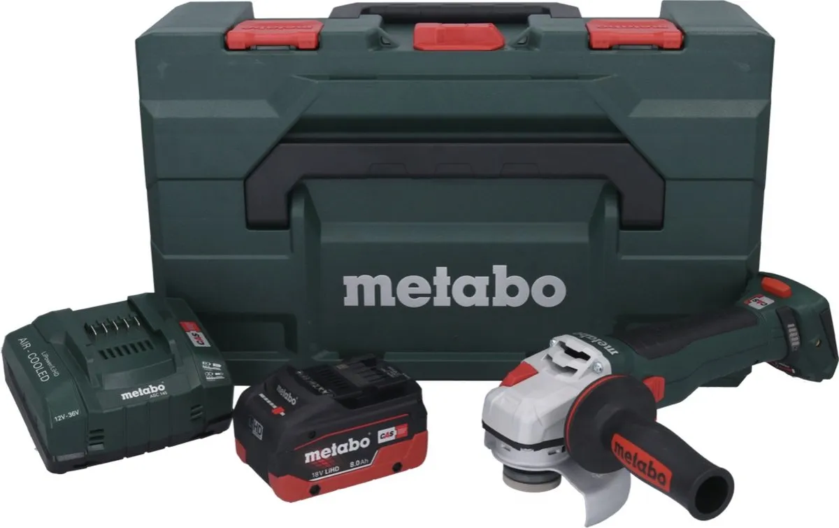 Metabo WB 18 LT BL 11-125 Accu Haakse Slijper 125mm - 8.0Ah - Metaal