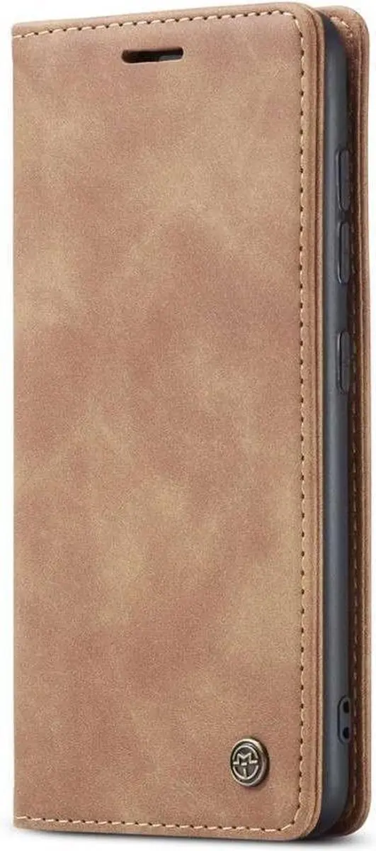Caseme Telefoonhoes Samsung Galaxy S21 Ultra Retro Wallet - 3 Pasjes - Bruin