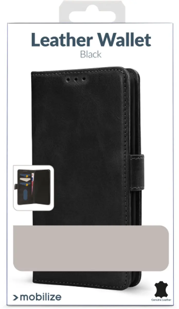 Mobilize Wallet Bookcase Telefoonhoesje S26 - Zwart - 4 Pasjes