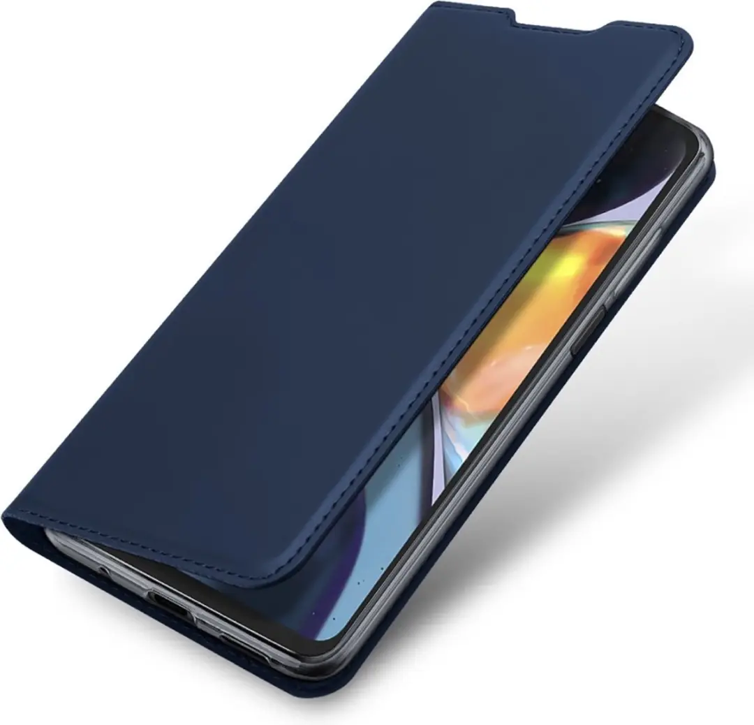 Dux Ducis Slim Bookcase Hoes - Motorola Moto G200 - Blauw - afbeelding 6 van 6