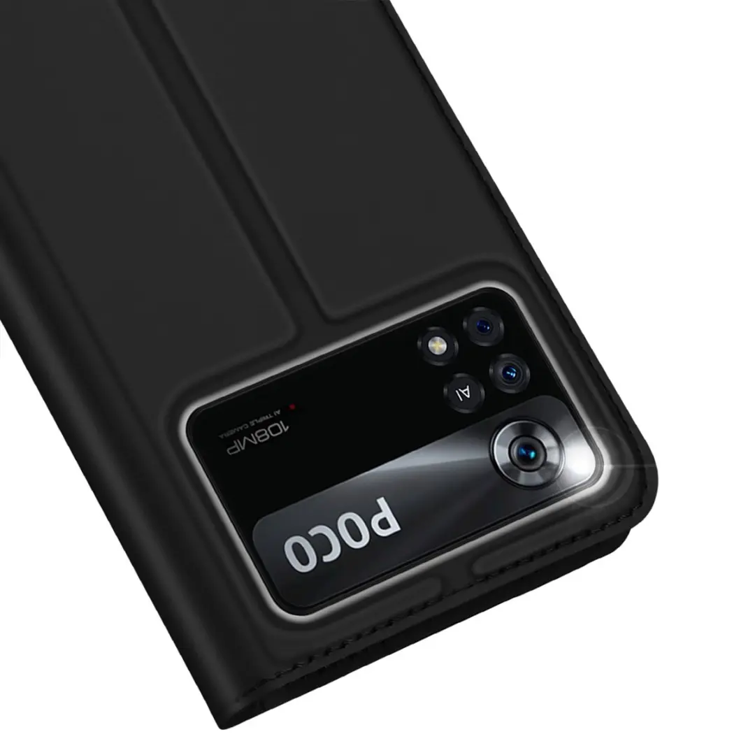 Dux Ducis Xiaomi Poco X4 Pro 5G TPU Wallet Hoesje - DD-XPX4P5G-BLK - Zwart