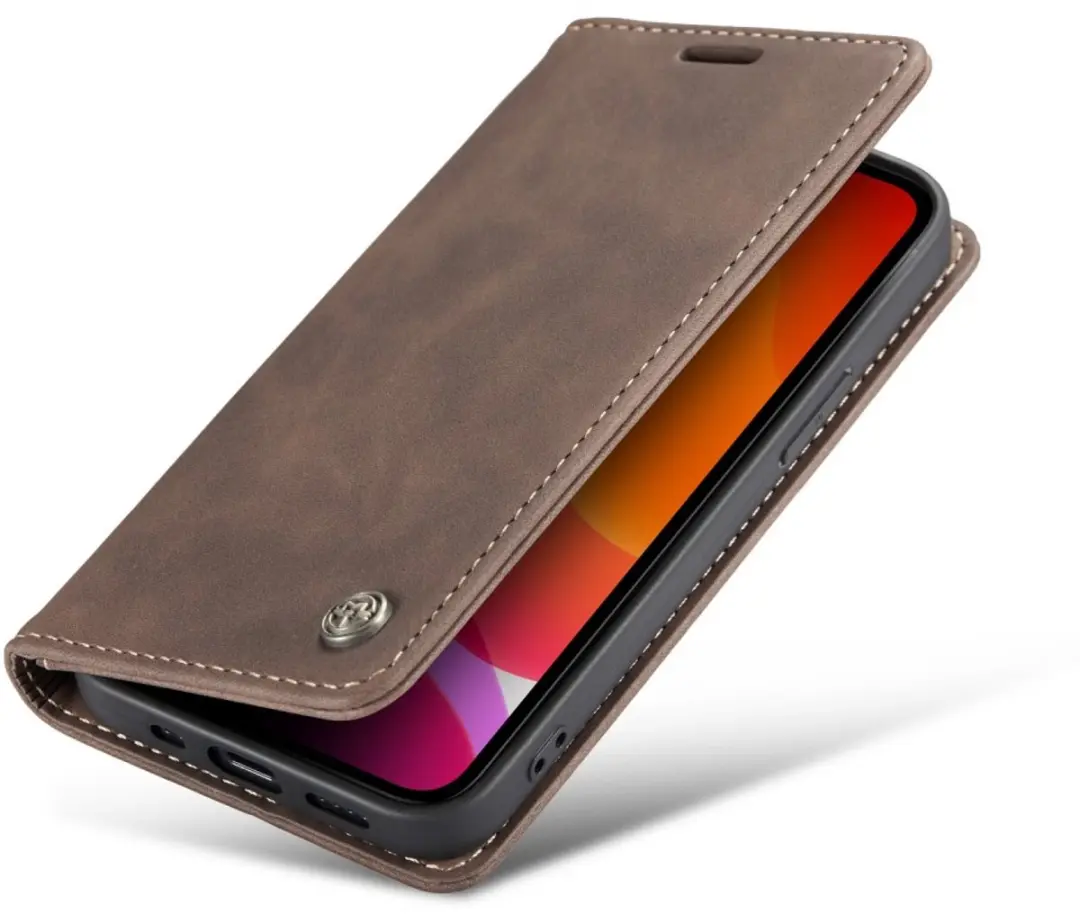 CaseMe 013 Book Case iPhone 12 Pro Max Hoesje - Donkerbruin