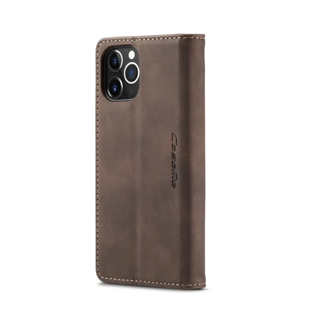 CaseMe 013 Book Case iPhone 12 Pro Max Hoesje - Donkerbruin