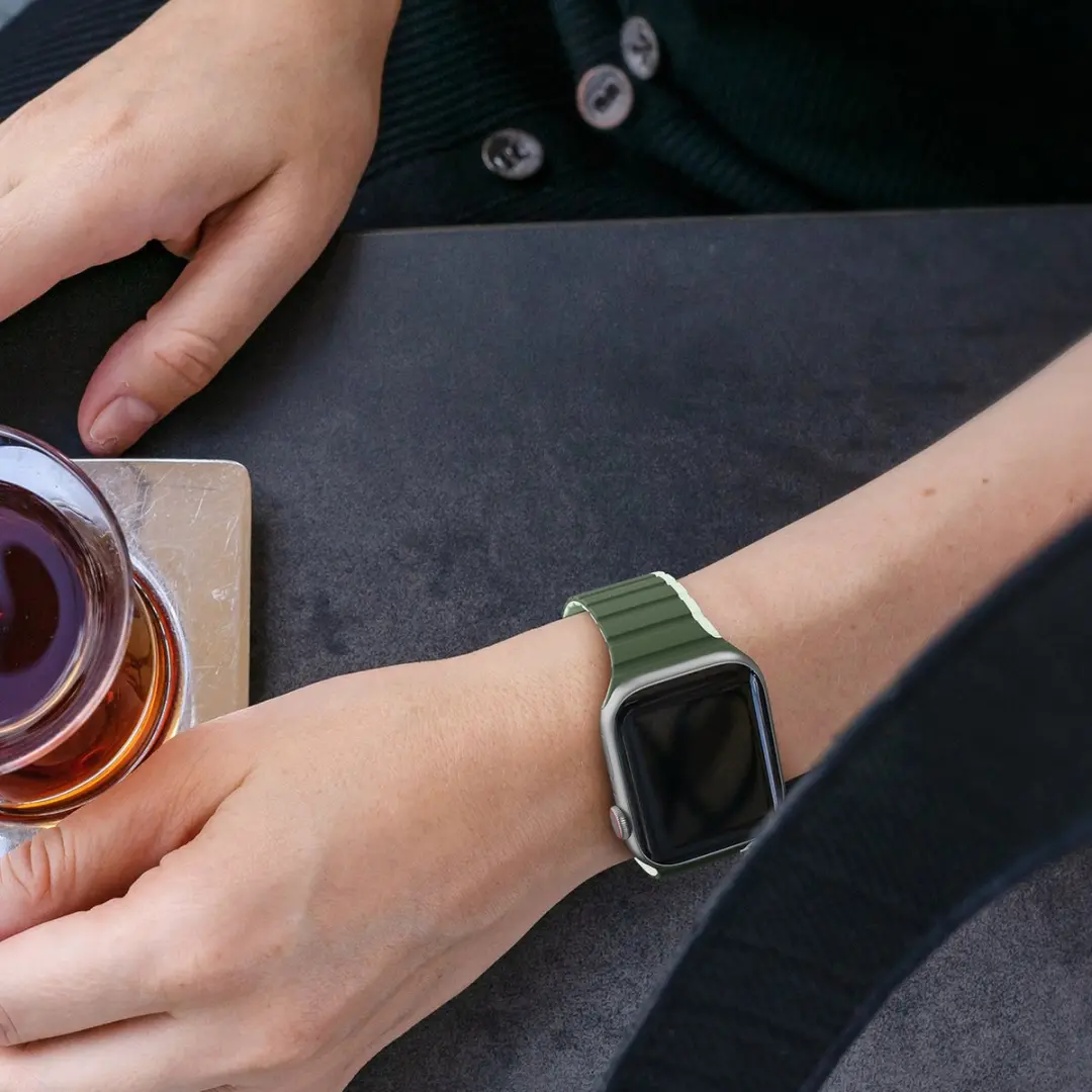 Dux Ducis Magnetische Band voor Apple Watch - Groen - One Size
