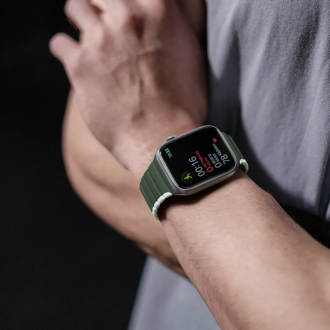 Dux Ducis Magnetische Band voor Apple Watch - Groen - One Size