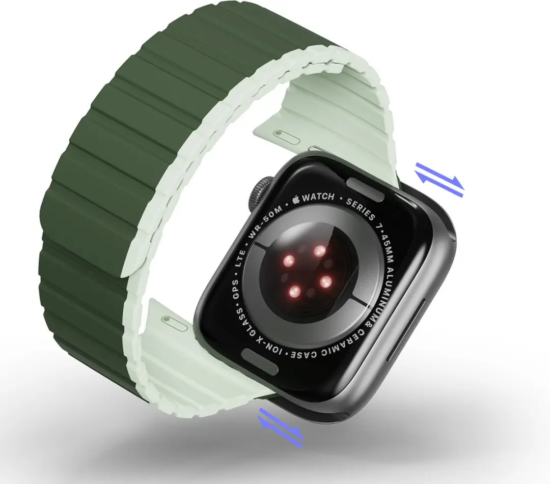 Dux Ducis Magnetische Band voor Apple Watch - Groen - One Size