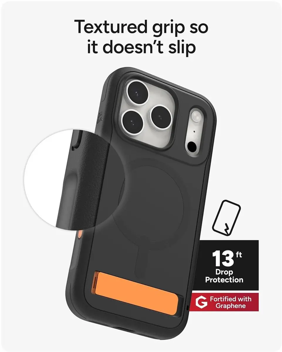 ZAGG Sedona Snap Kickstand Hoesje iPhone 17 Pro - 702319130 - Zwart