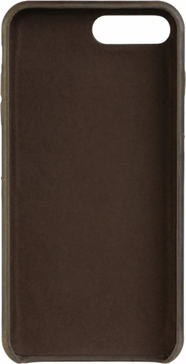 Senza Raw Leather Cover iPhone 8 Plus - Bruin - Card Slot