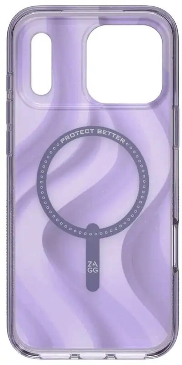 ZAGG Milan Snap Hoesje 702318999 - iPhone 17 Pro Max - Glitter Paars