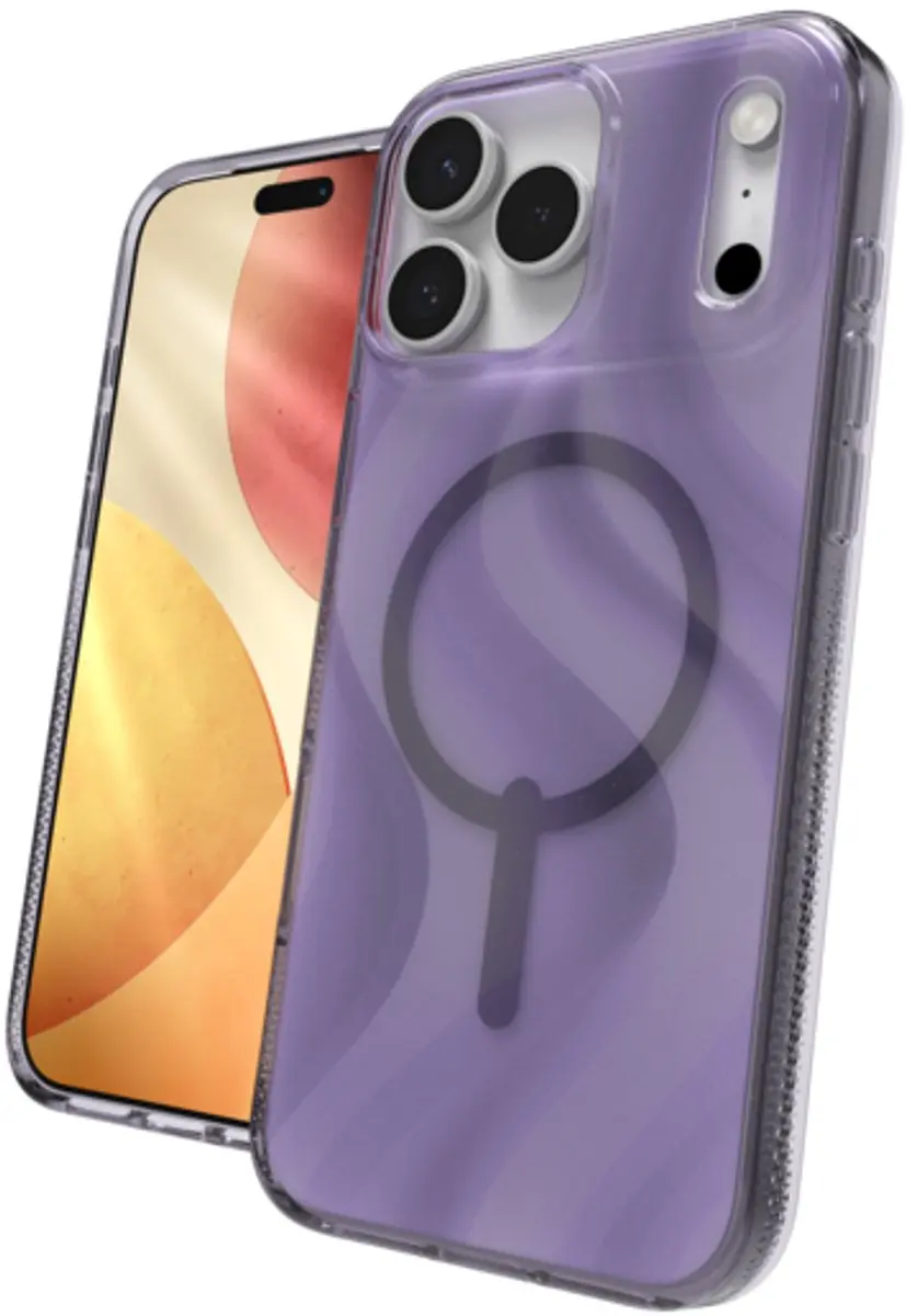 ZAGG Milan Snap Hoesje 702318999 - iPhone 17 Pro Max - Glitter Paars