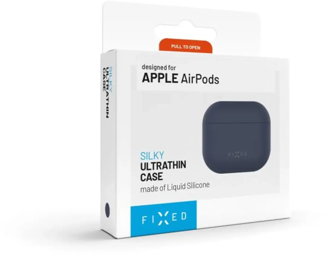 Fixed Silky voor Apple AirPods 4 - Blauw FIXSIL-1473-BL