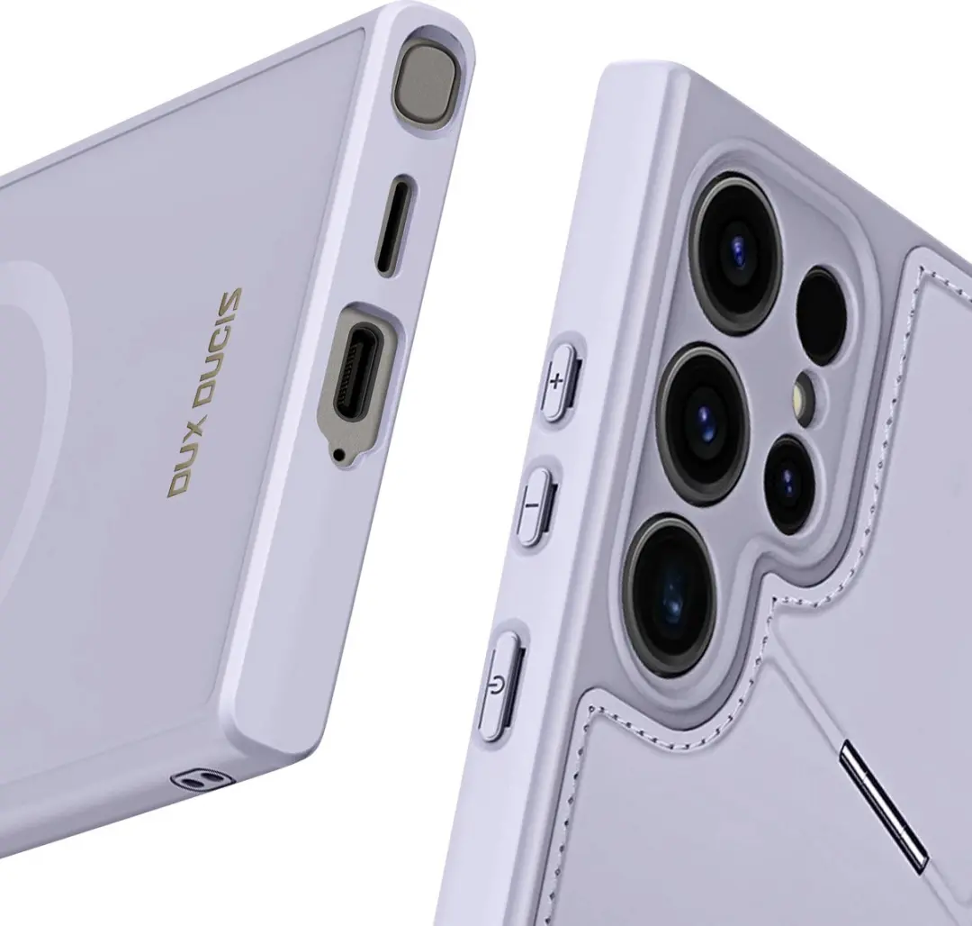 Dux Ducis Rafi Mag Series Hoesje Samsung Galaxy S24 Ultra - Paars