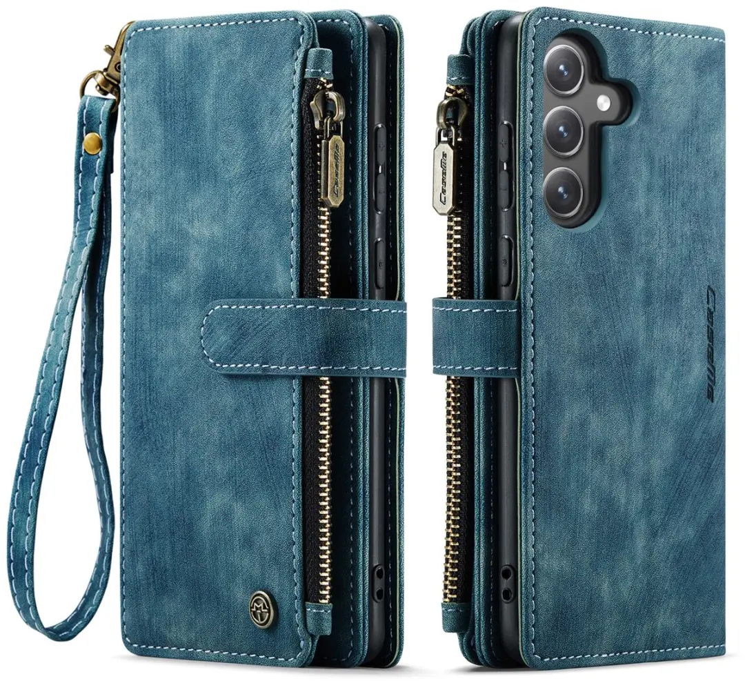 Caseme C30 Book Case Hoesje Samsung Galaxy S25 FE - Blauw - afbeelding 6 van 6