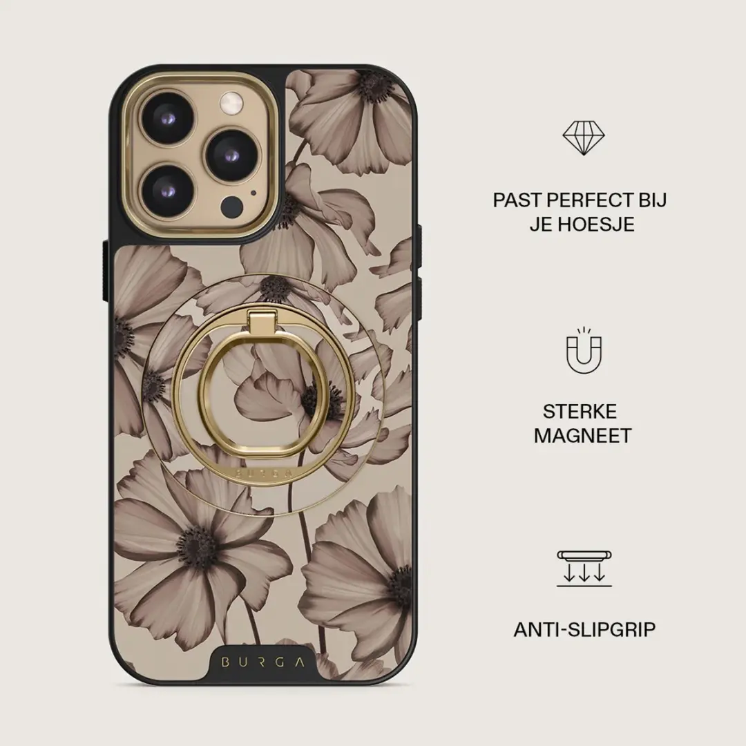 Burga Magnetic Ringholder Gold - Telefoonring Barely Yours