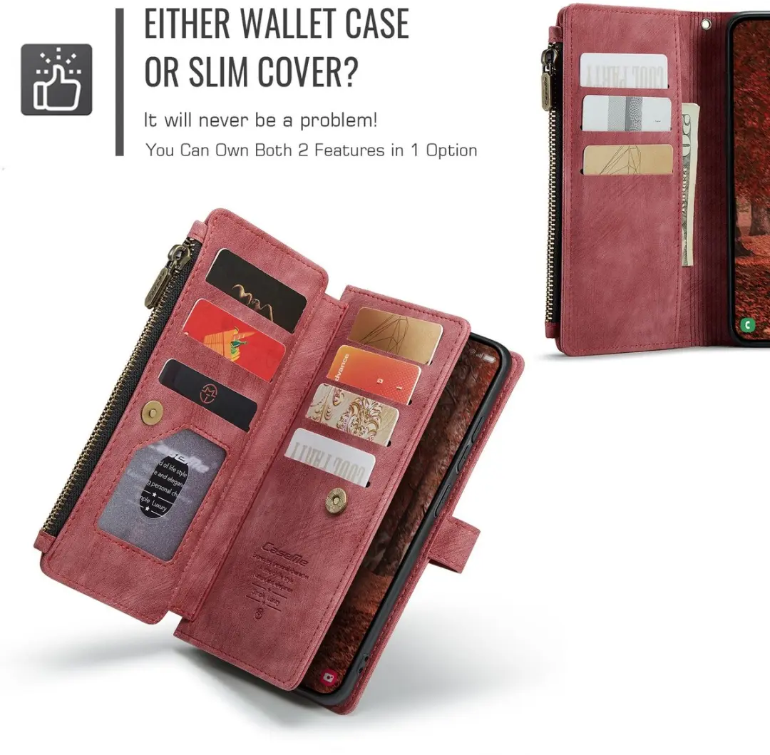 CaseMe C30 Book Case Hoesje Samsung Galaxy S26 Plus - Rood
