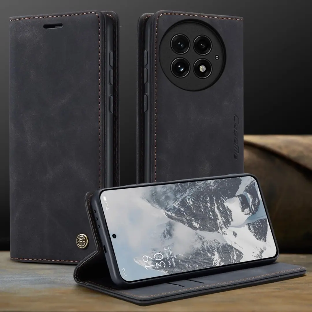 Caseme Hoesje OnePlus 13 Book Case - 2 Pasjes - Zwart