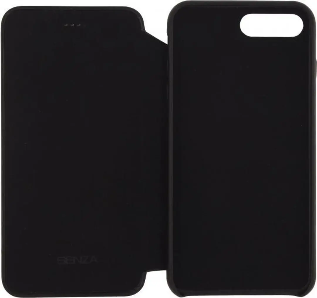 Senza Pure Skinny Leather Wallet WALCS1034 - Apple iPhone 8 Plus - 3 Pasjes - Zwart