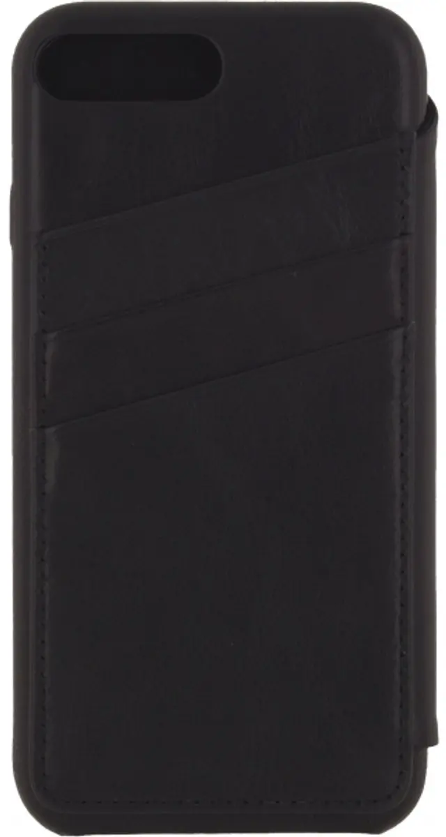 Senza Pure Skinny Leather Wallet WALCS1034 - Apple iPhone 8 Plus - 3 Pasjes - Zwart