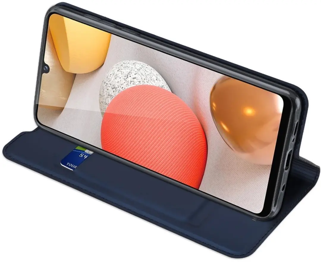 Dux Ducis Pro Serie Slim Wallethoes - Samsung Galaxy A42 - Blauw