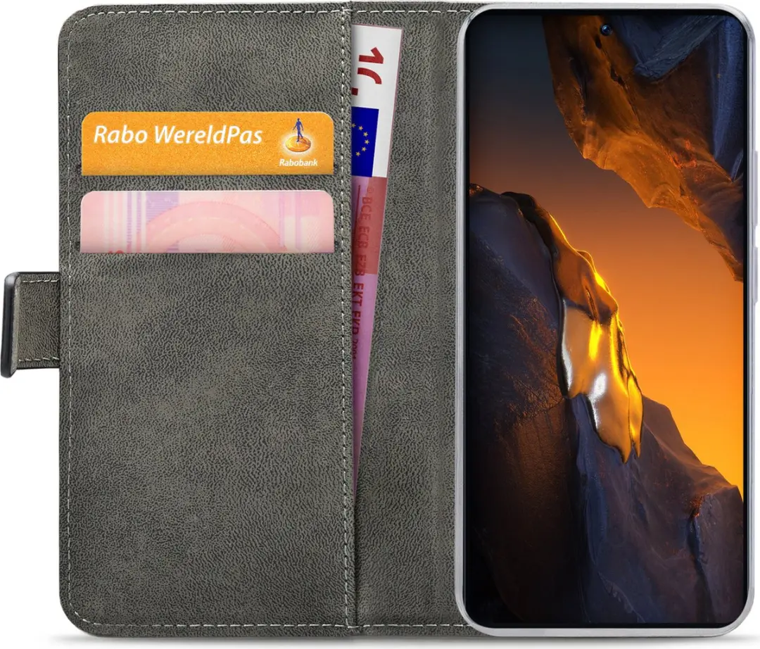Mobilize Classic Gelly Wallet Bookcase POCO F5 - Pasjeshouder - Zwart