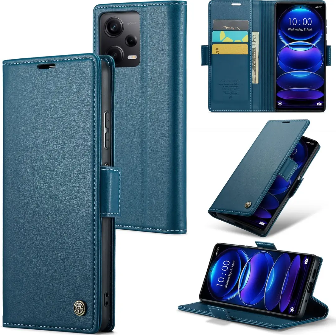 Caseme Wallet Case RFID Magneetsluiting Redmi Note 12 Pro 5G