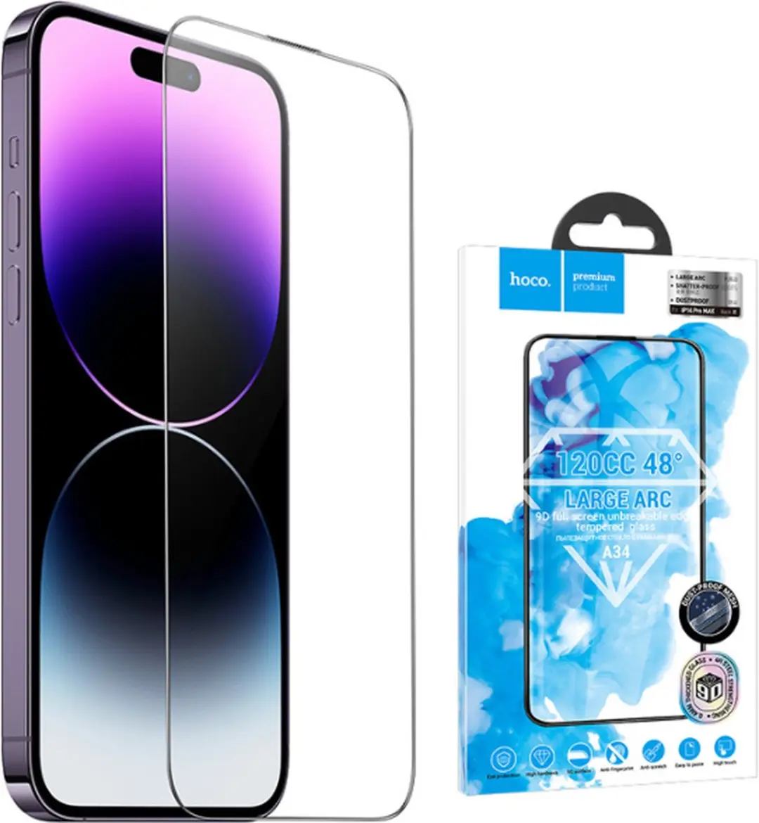HOCO Screenprotector Geschikt voor iPhone 14 Pro