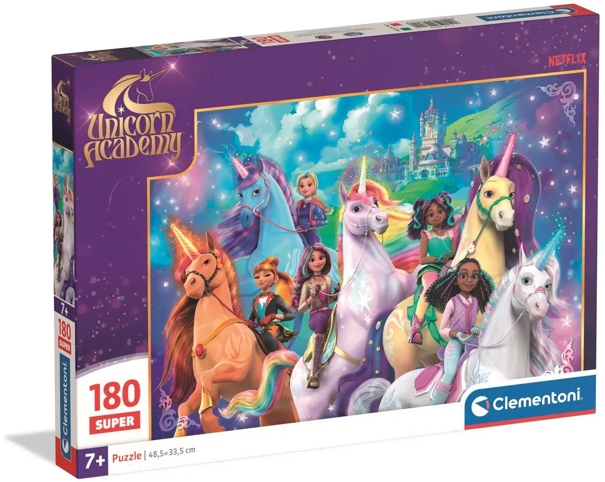 Clementoni Unicorn Academy Puzzel 180 Stuks