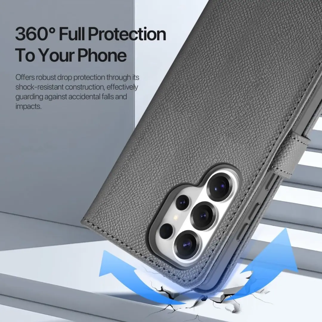 Dux Ducis Lawa Hoesje Samsung Galaxy S26 Ultra - Grijs