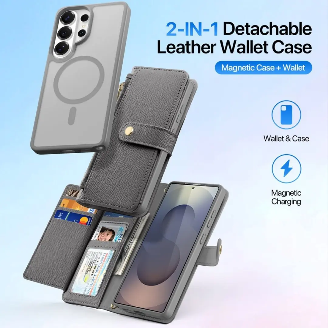 Dux Ducis Lawa Hoesje Samsung Galaxy S26 Ultra - Grijs