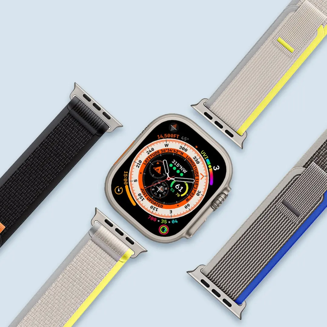 Dux Ducis Sportklittenband Apple Watch - Blauwgrijs