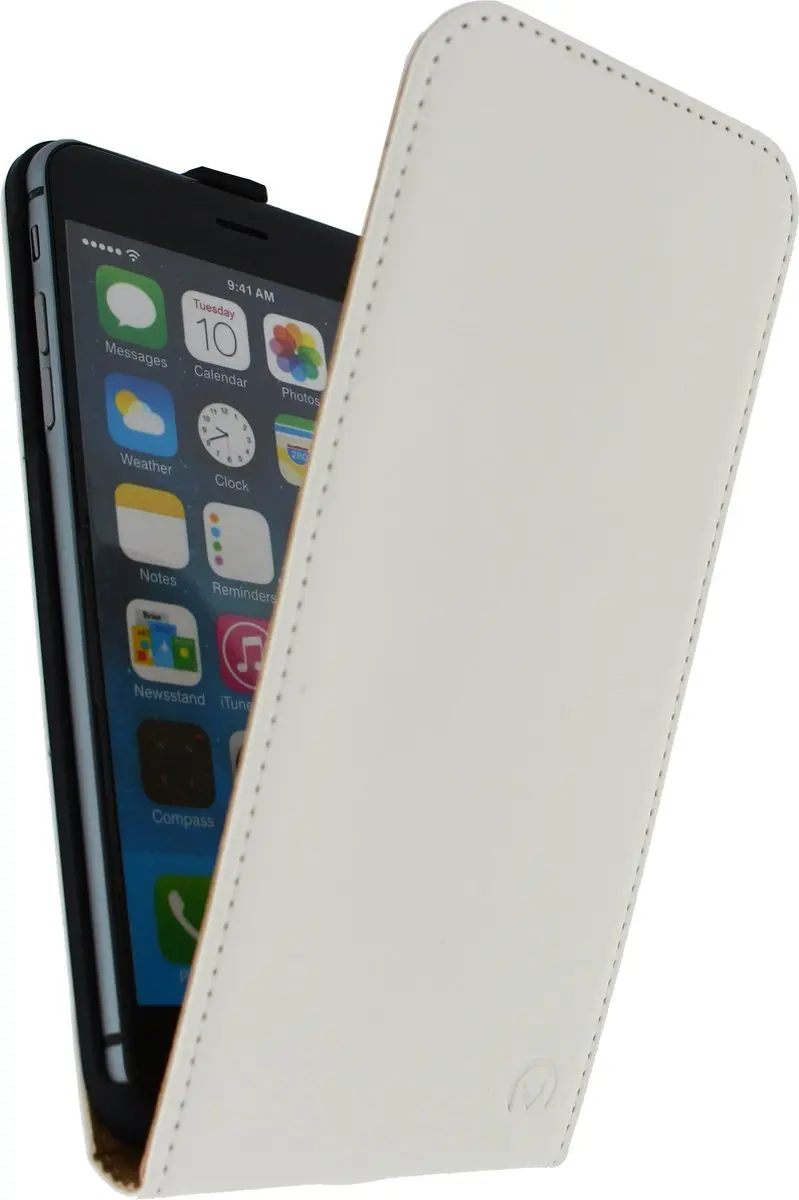 Mobilize Ultra Slim Fliphoesje iPhone 6/6s Plus - Wit - MOB-USFCW-IPH65