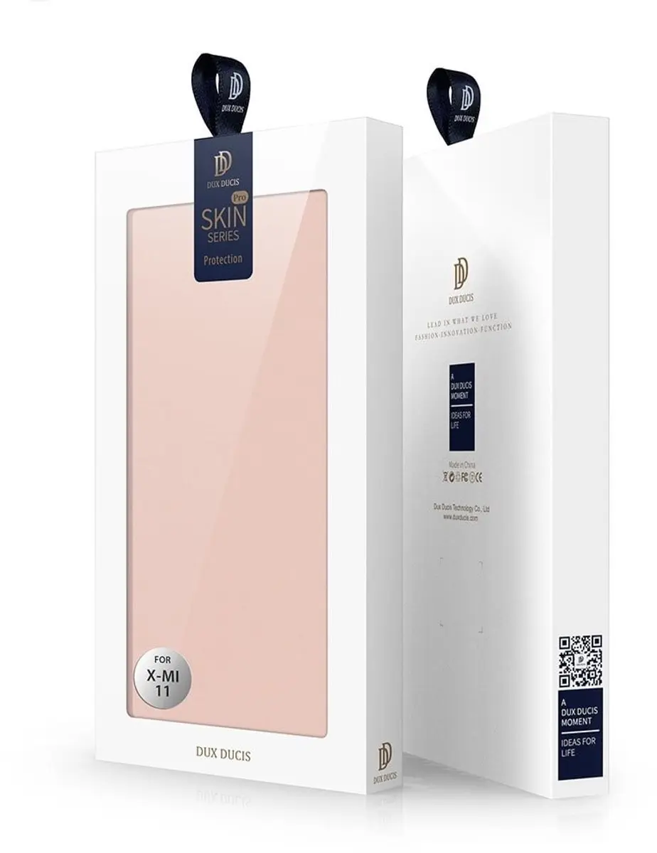 Dux Ducis Pro Serie Slim Wallethoes Xiaomi Mi 11 - Roze Goud - afbeelding 6 van 6