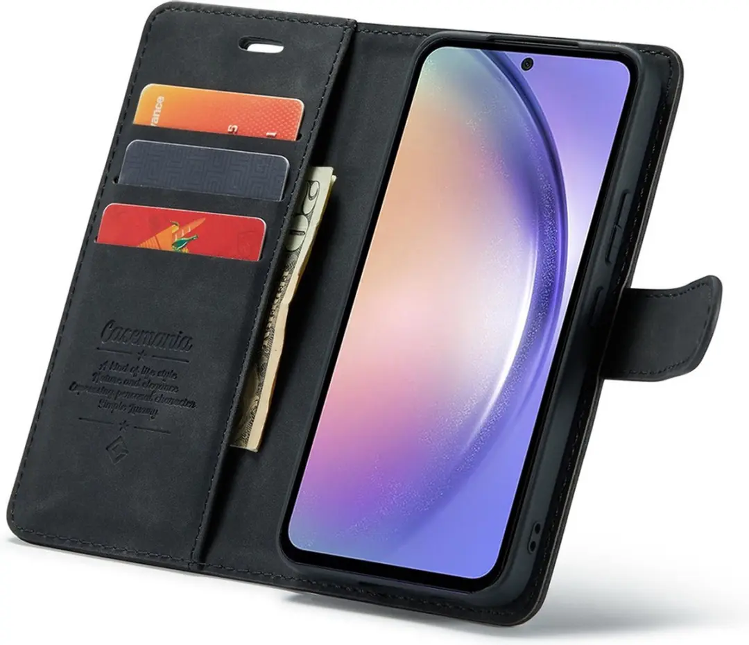 Caseme Google Pixel 8 Pro Bookcase Hoesje - Effen Zwart