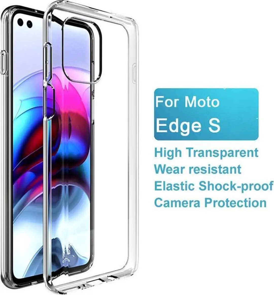 Imak UX-5 Hoesje Motorola Moto G100 - Transparant